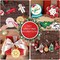60pcs Wooden Christmas Ornaments, 12 Styles Unfinished Wood Slice Ornaments, DIY Christmas Ornaments Set with Bells, Colored Markers and Ropes, for DIY Craft Making and Christmas Tree Ornaments